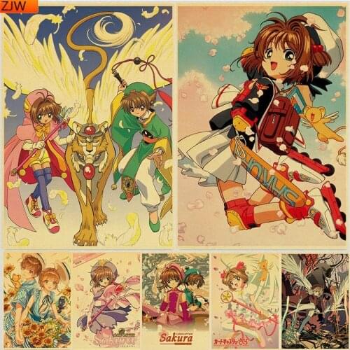 Anime "Magic Girl Sakura" DIY Diamond Painting Diamond Mosaic Cross Stitch Kits Full Diamond Embroidery Room Decoration