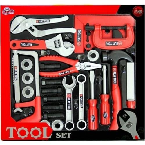 Boxed 23 Piece Set Repair-Unisex Toy-Learning to Set Repair-Toy Repair Tools-Red Repairman set-23 Trot Trainer Set