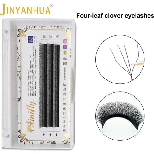 W Design False Eyalashes Makeup Lashes Premade Volume Fans Eyelash 4D W Shape Eyelash Extensions 3d Mink Eyelashes Individual