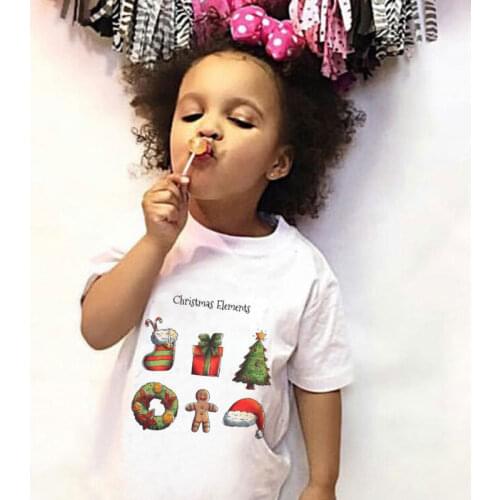 New Girl Clothes Streetwear Baby Girls Summer Kids T Shirt Kawaii Christmas Halloween Cartoon Print Boys Shirts Toddler T-shirt