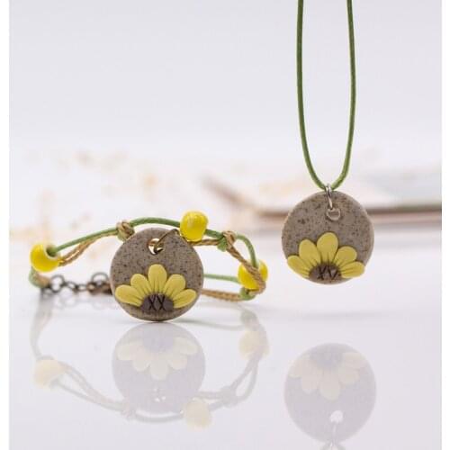 New fashion womens ceramic classic necklaces & Pendants DIY handmade necklace for women Christmas Gift #5182