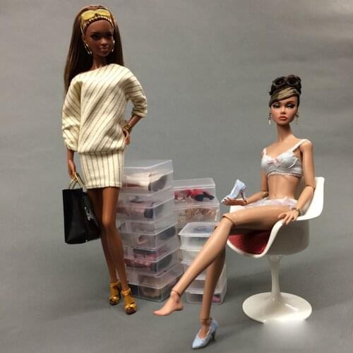 Brand new doll shoes storage box/ cabinet for 1:6 BB doll BA001