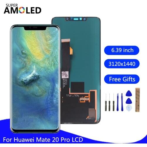 Original For Huawei mate 20 pro LCD Display Touch Screen Assembly With Fingerprint For Huawei Mate20 Pro Screen LCD Display