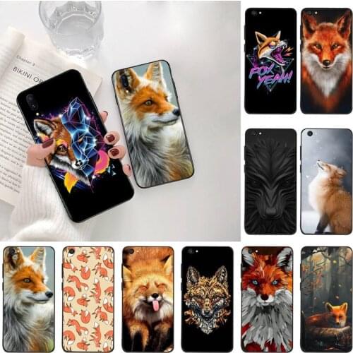 YJZFDYRM Animal fox in the wild Autumn Soft Phone Case Capa For Vivo Y91c Y17 Y51 Y67 Y55 Y7s Y81S Y19 V17 vivos5