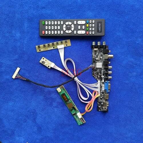 Fit N154Z1/N154Z3/QD15AL01/QD15AL02 DVB Digital 1680*1050 LCD screen drive card LVDS 30-Pin HDMI-compatible VGA AV USB 1CCFL KIT
