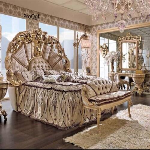 Prodgf 1Pcs A Set Princess ins Romantic Series Castle Bedroom Bed(no mattress)