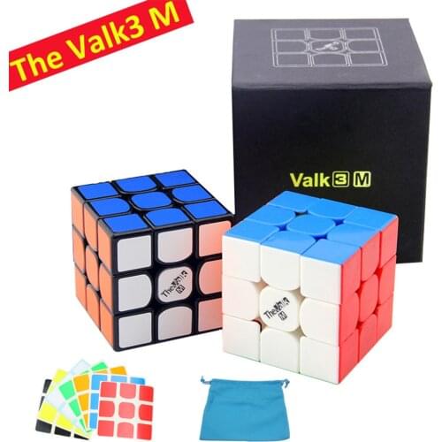 QiYi MoFangGe The Valk3 M 3x3x3 Magnetic Speed Cube Professional QiYi Stickers Cube 3x3 Cubo Magico Puzzle Gift kids Toys