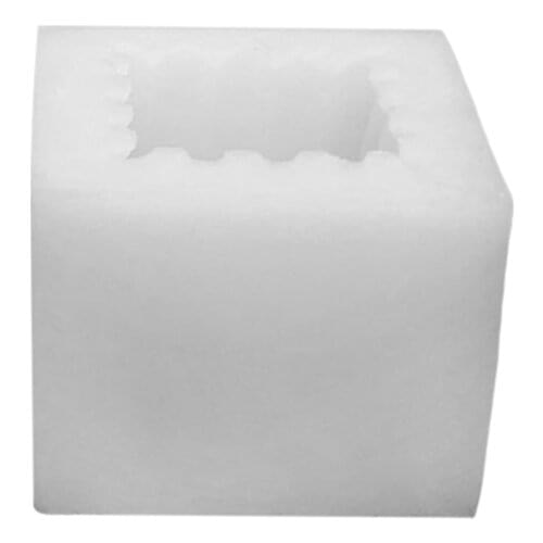 Silicone Candle Mold Cylindrical Shape And Love - Heart Shaped Candle Mold , Geometry Design Scented Cube, Handmade, Soap Making