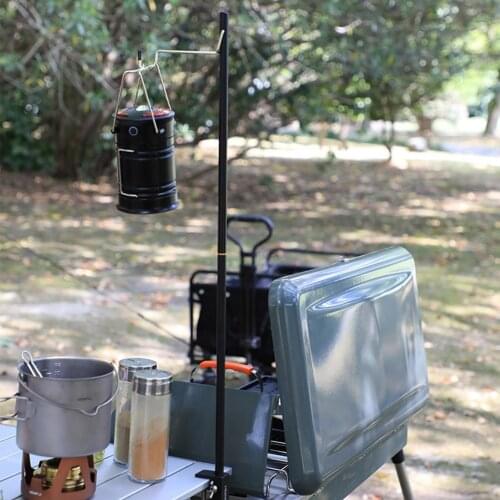 Outdoor Camping Lamp Bracket Portable Storage Hanging Hook Light Holder Stand Camping Hanging Light Fixing Stand