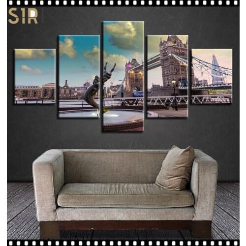 World Famous Architecture Beauty HD Five Wall Painting Decorative Painting Anime Posters Wall Decor Anime Decor Room Decor