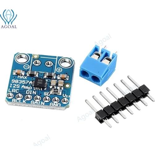 1pcs MAX98357 MAX98357A I2S 3W Class D Amplifier Breakout Interface I2S DAC Decoder Audio