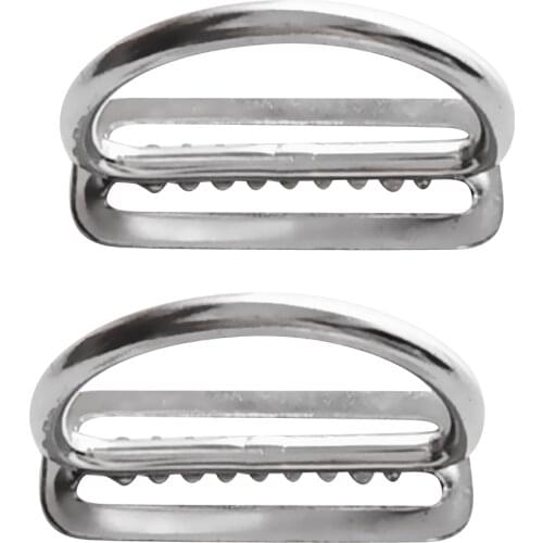 2 Pack Stainless Steel Scuba Dive Weight Belt Keeper D Rings For 5cm Webbing