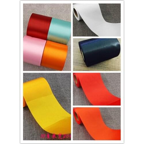 20 Meters/Roll 10 cm Mix Color Single Face Satin Silk Satin Ribbon DIY Webbing Gift Wrapping Christmas Wedding Party Ribbons