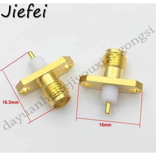 4-10 PCS New SMA Female Panel Mount 2 Holes Flange Deck Solder RF Coaxial Connector