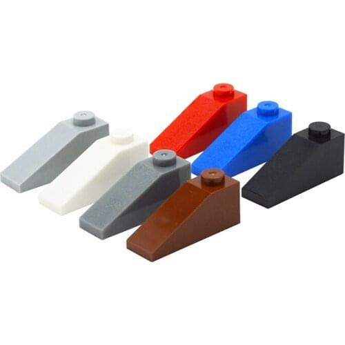 50PCS DIY Accessories Building Blocks Slope Bricks 1x3 Dots MOC Parts Educational Creative Toy for Children Compatible with 4286