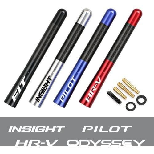 12cm Carbon Fiber Radio Car Antenna For Honda Fit Insight Pilot HR-V Odyssey City Jazz Modulo Vezel Mugen Vtec Auto Accessories