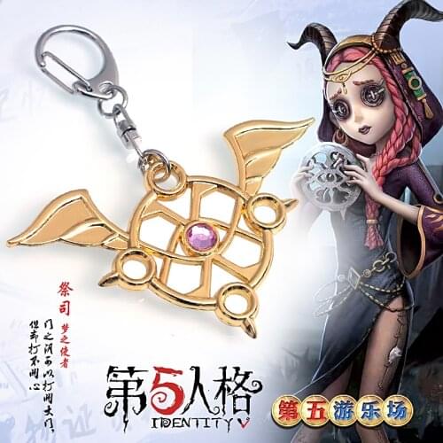 Game Identity V Keychain flamen Cartoon The Fifth Personality Whistle Hand Pendant Sword Mechanic Coordinator Keyring llaveros