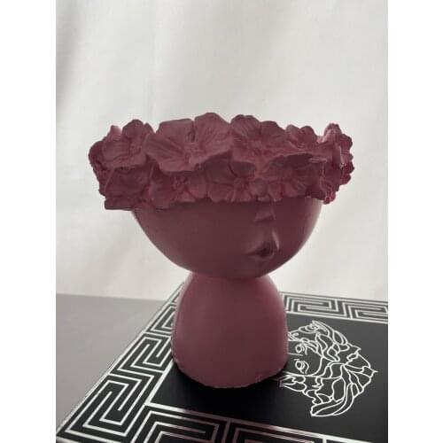 FLOWERING GIRL FLOWERPOT 15 CM PINK