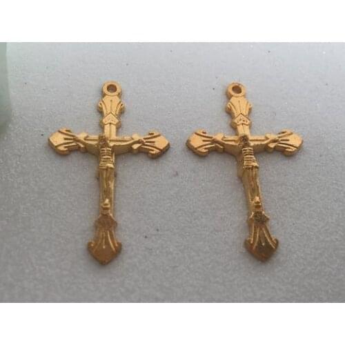 Zinc Alloy Jesus Cross Pendant Decorative Card 40*25*1.1MM