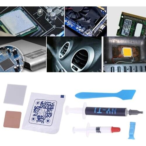 HY-T1 Intel Processor CPU Cooler Cooling Fan Silicone Thermal Grease Heatsink Compound Paste Composed of Silicone J0PB