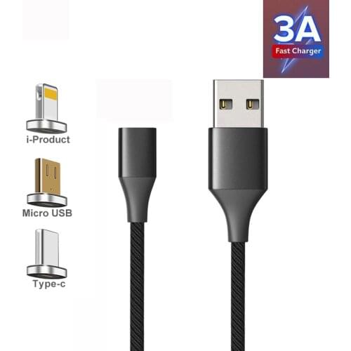 CANDYEIC USB Micro2.0 Cable Fast Charging Magnet Cable For Honor Play 4T data Cable Cord Magnetic Charger