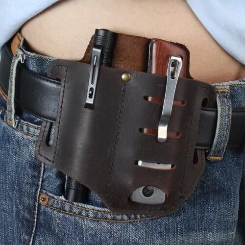 Multifunction Belt Holster Edc Tactical Portable Tool Storage Bag for Knife Pen Flashlight Hunting Camping Outdoor Waist Bag Pac