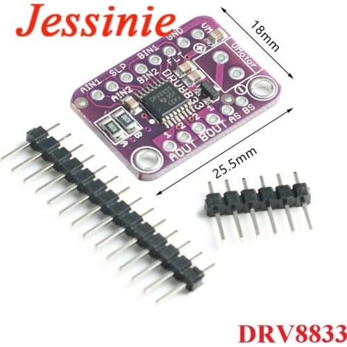 DRV8833 Driver Module 2 Way Channel DC Stepping Motor CJMCU-8833 Control Module H-Bridge Driving Board 2.7V-10.8V