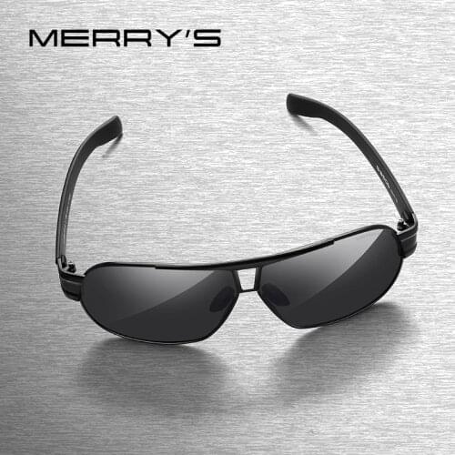 MERRYS Fashion Men HD Polarized Sunglasses TR90 Legs Driving Eyewear UV400 Protection S8506N