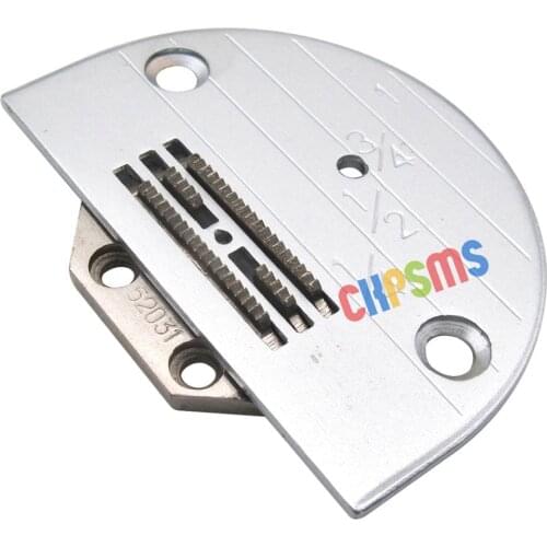 NEEDLE PLATE & FEED DOG SET FIT FOR SINGER SEWING MACHINES 31 31-15 95 96 241 251 #52032LGW+52031