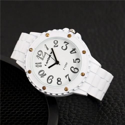 Top New Brand luxury women quartz-watch Imitation Ceramics ladies Analog bracelet watch women montre femme Dress wristwatches
