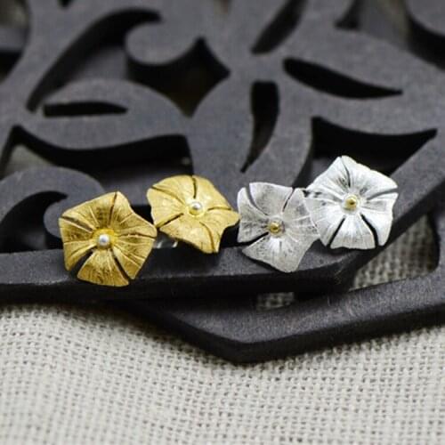 New Hot New Arrival Fashion Brinco Soft Petals Small Pure And Fresh Literary Element Wire Drawing For Earrings Gift
