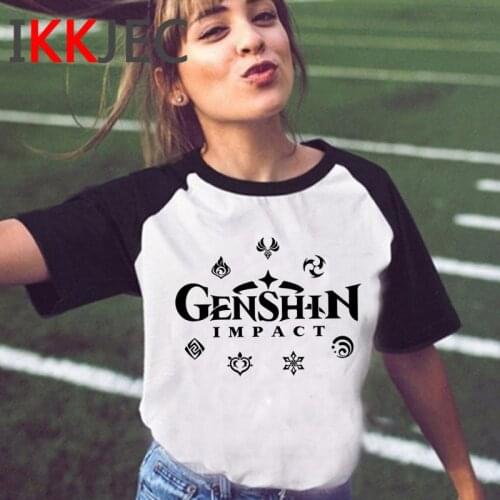 Genshin Impact clothes summer top women 2021 graphic tees women aesthetic clothes aesthetic