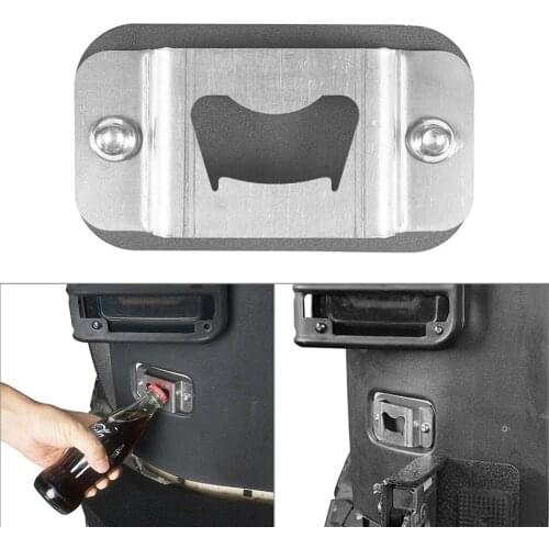 Car Rear License Plate Delete Bottle Opener Bare for Jeep Wrangler JK 2007 2008 2009 2010 2011 2012 2013 2014 2015 2016 2017