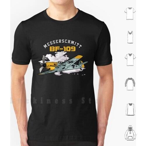 Messerschmitt Bf 109 Wop Gift T Shirt Men cotton Cotton S - 6xl Plane Me 109 Ww2 World War 2 Fighter German Dogfighter
