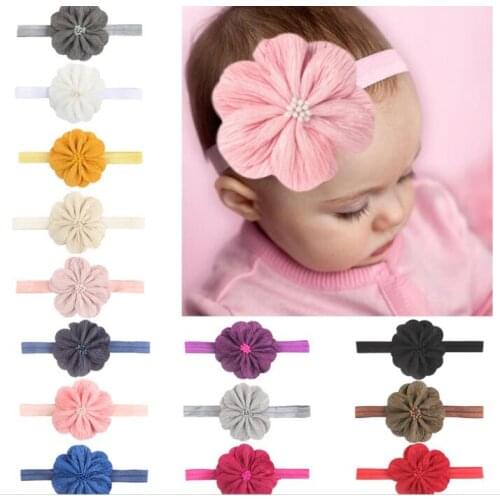 MengNa Princess Sweet Chiffon Flower Headband,Infant Baby Vintage Floral Headbands,Children Kids Girls Headwear 36pcs/lot