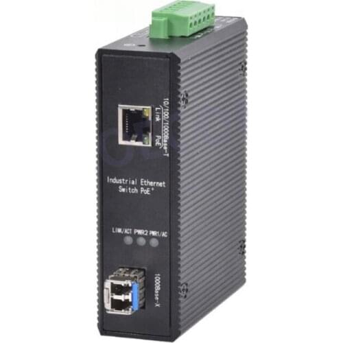 1000M Industrial Ethernet Switch Fibre Optic ST Gigabit Ethernet Switch Fiber POE Switch RJ45 Network Communication