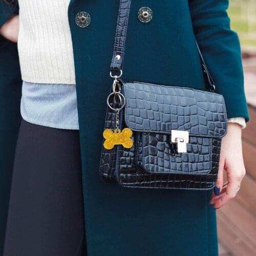 R58E 4 Pcs Dog Bone Shaped Silicone Mold Set Round Keychain Dog Tag Epoxy Resin Mould