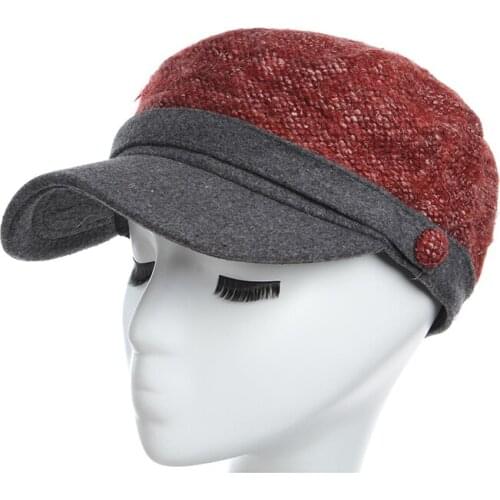 Hats for women Ladies Autumn Winter Fashion Octagonal Hats winter outdoor hats for women Womens Knitted woollen Newsboy Cap