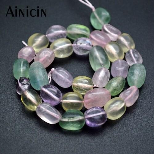 Mixed Gem Stones Nugget Square Shape Violet Amethyst Pink rose Quartz Green Fluorite Yellow Citrine Strand Loose Beads 5 strands