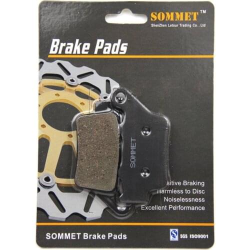 SOMMET Motorcycle Rear Brake Pads Disc 1 pair for APRILIA Dorsoduro Factory 750 (10-13)/Dorsoduro 750 ABS (08-15) LT213