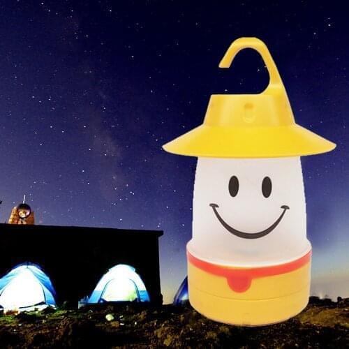 Smile LED Lantern Cute Camping Glamping Multi Use For Kids And Adults Fun Light Sport Bike Bicycle Cycling Accessories