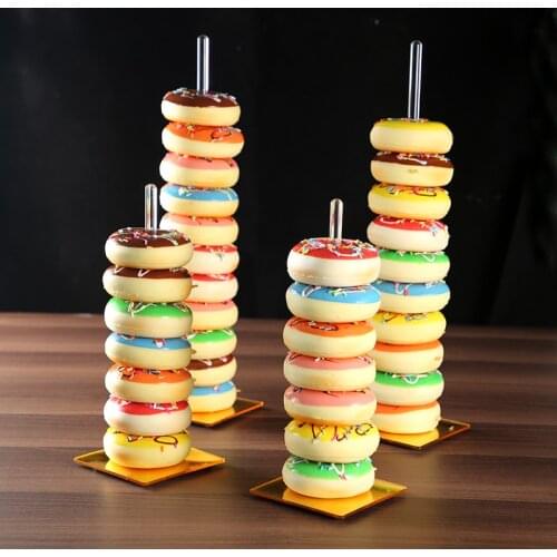 Gold Acrylic Donut Stands,Donut Bar,Wedding Donut Stands,Decoration Birthday Party Supplies Baby Shower Holder Party Decoration