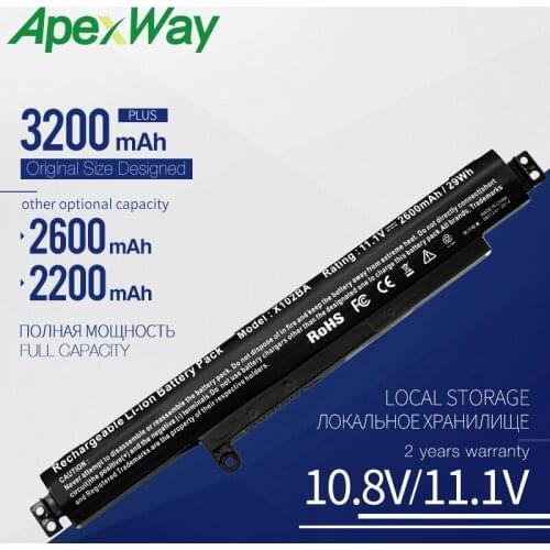 Apexway A31N1311 Laptop Battery for Asus F102BA-DF047H F102BA-SH41T VivoBook F102B F102BA X102B X102BA 3 Cells 11.1V