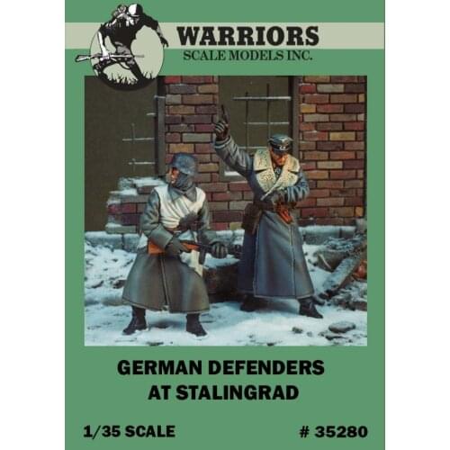 1/35 WWII German Defenders at Stalingrad (2 Resin Figures/Set,no wall) Warriors #35280 Unassembled Uncolored
