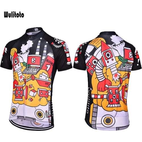2021Breathable Short Sleeve Cycling Jersey Mountain Bike Breathable Tops Full Zipper Bicycle Shirt For Men