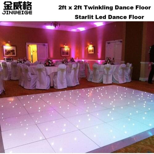 2ft *2ft White/RGB Color Twinkling Starlite Dance Floor DJ Disco Party Wedding Stage Light