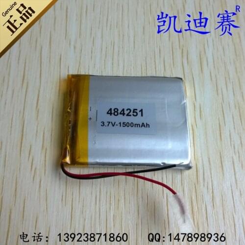 3.7V lithium polymer battery 484251 1500mAh GPS navigation recorder battery lamp Rechargeable Li-ion Cell Rechargeable Li-ion Ce