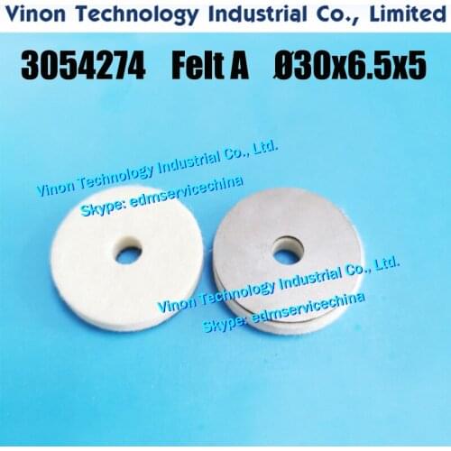 3054274 Felt A Ø30x6.5x5mm (felt included the bottom steel plate) for Sodic k AQ325,AQ400,AQ537,AQ550,AQ750 MW409947A, MW409946A