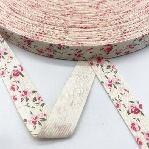 5yards 15mm Christmas/Butterfly/Flower Printed Polyester Cotton Ribbon DIY Wedding Christmas Party Gift Wrapping Supplies 52