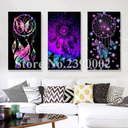 5D Diy Diamond Embroidery Dream catcher of Cross Stitch Resin Full Diamond Painting feathers home decor Needlework Mosaic